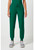 Cherokee Workwear Originals Ultra Women's Petite and Tall Mid Rise Jogger Scrub Pants - Tall - 31 1/2 Inch Inseam - Hunter Green