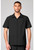 Cherokee Workwear Originals Ultra Men's Short Sleeve Zip Front Scrub Jacket - Black