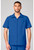 Cherokee Workwear Originals Ultra Men's Short Sleeve Zip Front Scrub Jacket - Royal