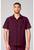Cherokee Workwear Originals Ultra Men's Short Sleeve Zip Front Scrub Jacket - Wine