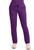 Cherokee Workwear Revolution Women's Petite and Tall Tapered Leg Scrub Pants - Tall - 34 Inch Inseam - Eggplant