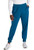 Cherokee Workwear Revolution Women's Petite and Tall Mid Rise Jogger Scrub Pants - Petite - 26 Inch Inseam - Caribbean Blue
