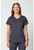 Cherokee Workwear Revolution Women's Shaped V-Neck Scrub Top - Pewter