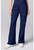 Cherokee Workwear Revolution Women's Petite and Tall Flare Leg Cargo Scrub Pants - Petite - 28 1/2 Inch Inseam - Navy