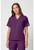 Cherokee Workwear Originals Unisex Tuckable Dolman V-Neck Scrub Tunic - Eggplant