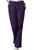 Cherokee Workwear Originals Women's Petite and Tall Flare Leg Scrub Pants - Petite - 28 1/2 Inch Inseam - Eggplant