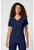 Cherokee Workwear Core Stretch Women's Crossover Yoke V-Neck Scrub Top - Navy