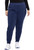 Cherokee Allura Women's Petite and Tall Mid Rise Jogger Scrub Pants - Petite - 26 Inch Inseam - Navy