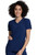 Cherokee Allura Women's Shirttail Hem V-Neck Scrub Top - Navy