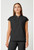 Healing Hands Purple Label Women's Journey Mandarin Collar Scrub Top - Black