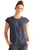 Healing Hands Purple Label Jacquard Women's Jayden Round Neck Scrub Top - Pewter