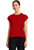 Cherokee Achieve Women's Sleeveless Mock Neck Scrub Top - Red