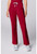 Cherokee Achieve Women's Petite Flare Leg Scrub Pants - Red