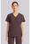 Cherokee In Pursuit Women's V-Neck Scrub Top - Walnut Roast