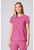 Cherokee In Pursuit Women's Crew Neck Scrub Top - Tropical Pink