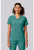 Cherokee In Pursuit Women's Built-In Sports Bra Scrub Top - Oceanus