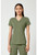 Med Couture Touch Women's V-Neck Shirttail Scrub Top - Olive