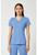 Med Couture Touch Women's V-Neck Shirttail Scrub Top - Ciel