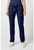 Med Couture Touch Women's Petite and Tall Jersey Waist Straight Leg Scrub Pants - Petite - 28 1/2 Inch Inseam - Navy