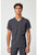 Med Couture Rothwear Touch Men's Cadence One Pocket Scrub Top - Pewter