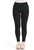 Cherokee Form Women's Petite Mid Rise Tapered Leg Scrub Pants - Black