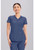 Cherokee Form Women's V-Neck Scrub Top - Steel Blue