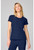 Med Couture AMP Women's Four Pocket Round Neck Scrub Top - Navy