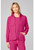 Med Couture AMP Women's Hooded Warm-Up Scrub Jacket - Pink Power