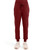 Healing Hands 360 Women's Petite and Tall Naya Jogger Scrub Pants - Petite - 26 1/2 Inch Inseam - Garnet Red