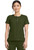 Healing Hands 360 Women's Crew Neck Scrub Top - Dark Pine