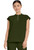 Healing Hands 360 Women's Sandy Half Zip Mandarin Collar Scrub Top - Dark Pine