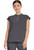 Healing Hands 360 Women's Sandy Half Zip Mandarin Collar Scrub Top - Pewter