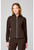 Healing Hands 360 Women's Quilted Scrub Jacket - Dark Chocolate