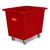 Poly Box Truck - Galvanized Steel Base - Red