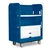 Turnabout Poly Truck with Plastic Shelves - 48 Cu Ft - Blue