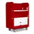 Turnabout Poly Truck with Plastic Shelves - 48 Cu Ft - Red