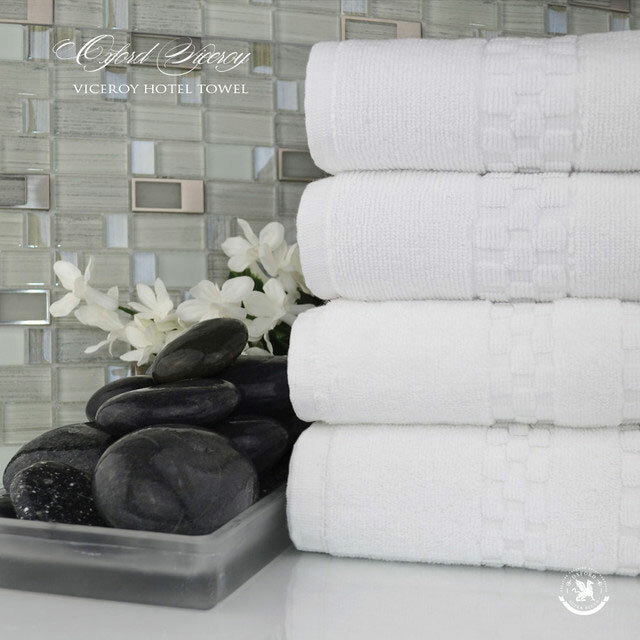 Infinitee Xclusives Premium White Hand Towels 6 Pack, 16x28 Inches, Hotel  and Spa Quality, Highly Absorbent