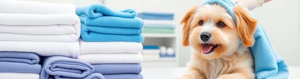 Wholesale pet grooming and veterinary supplies — towels, blankets and washable pads for groomers, vets and kennels