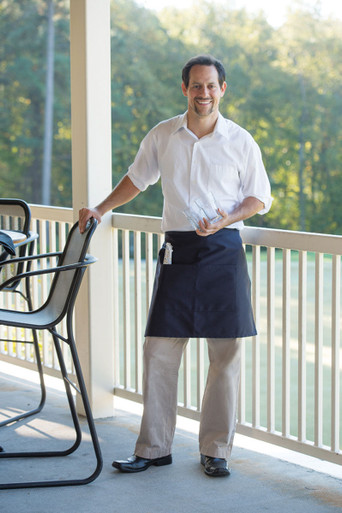 Half Bistro Waist Apron, 2 Pocket F28|Waist Aprons | Server Aprons