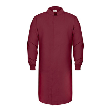 HACCP Knit Cuff Lab Coat, Maroon