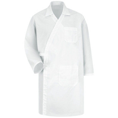 Red Kap® WS50WH Long Sleeve Butcher Wrap|Cobbler Smocks | Cobbler