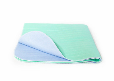 4 Pack - Heavy Weight Soaker 34x36 Waterproof Reusable Incontinence  Underpads / Washable Incontinence Bed Pads - Green, Tan, Pink and Blue -  Great for