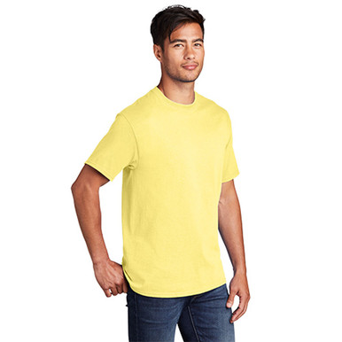 Wholesale Men's Core Cotton T-Shirt - Yellow|Plain T-Shirts