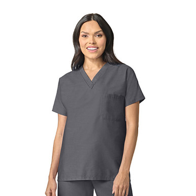 Pewter Gray Scrub Tops - Bulk Case of 72