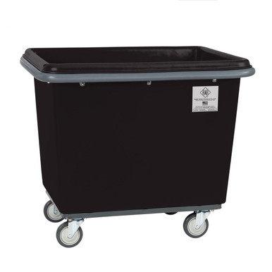 Heavy Duty Box Truck, Black- 14 Bushel - 4614BLKPTB|Laundry Carts