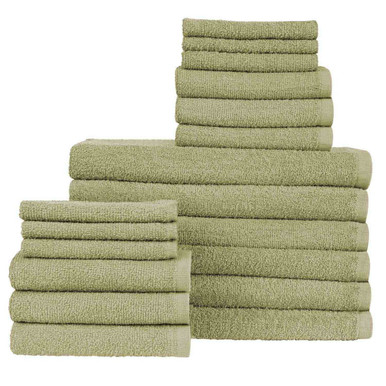 Bath Essentials 18 Piece Bath Towels Set