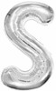 Silver Letter Balloon 34" Jumbo