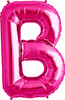 Jumbo Magenta Letter Balloons 34" B