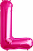 Jumbo Magenta Letter Balloons 34" L