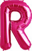 Jumbo Magenta Letter Balloons 34" R